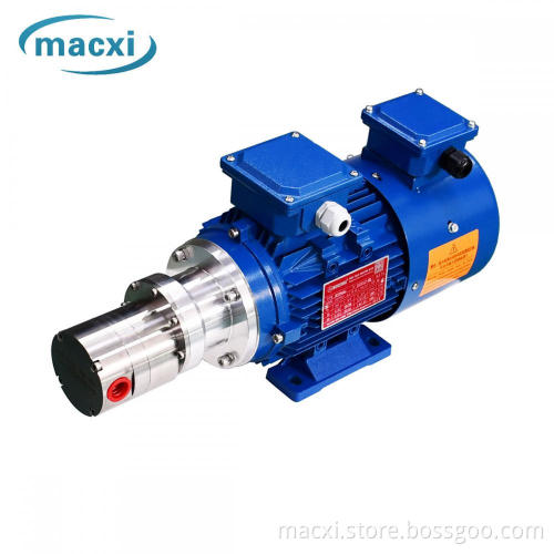 Self priming leak-free magnet drive dosing gear pump